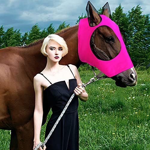 Маска за езда със защитата на ушите, 4 бр., маска за езда, гладка, еластична маска за езда със защита от слънцето за