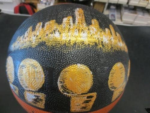 Баскетболни Топки с Автографи на Кобе Брайънт Лос Анджелис Лейкърс, Ръчно Рисувани Баскетбольным клуба от НБА PSA 5star