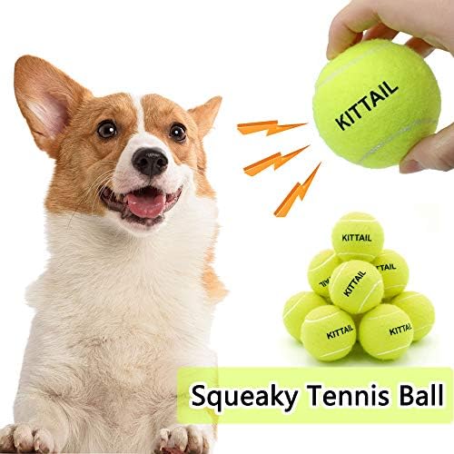 12 Бр. Скрипучих топки за тенис за кучета - 2,58 Интерактивни играчки за кучета - Безопасни, трайни за дресура на малки,