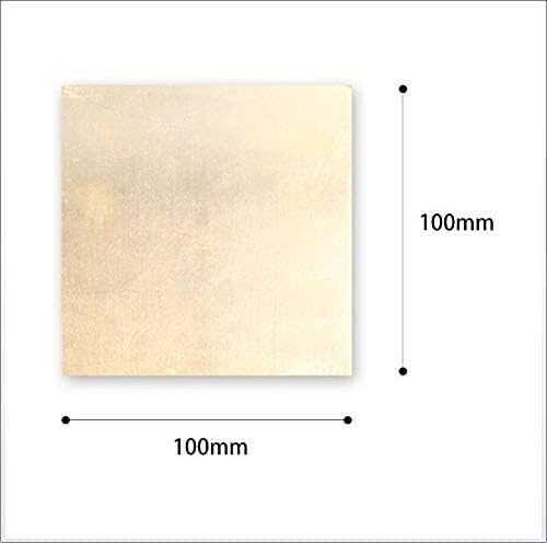 Z Създаване на дизайн Латунная табела-Метална Тонколистовая фолио Табела Мед метален лист Фолио Плоча 4 мм X 100 X 100