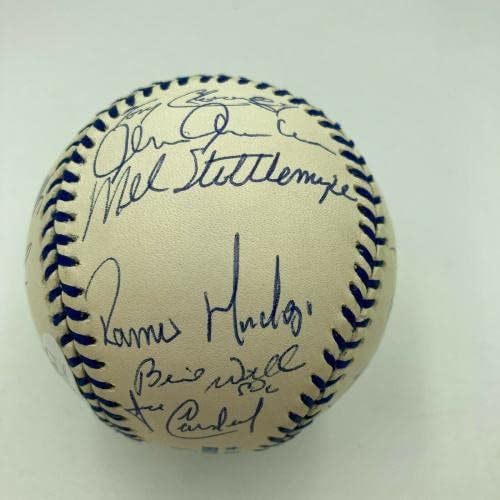 1998 Отбор на Шампионите от Световна серия Ню Йорк Янкис подписа договор с JSA COA по бейзбол - Бейзболни топки с автографи