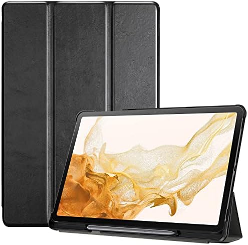 ProCase Galaxy Tab S8 Plus/S7 FE 2021/S7 Plus 2020 12,4-инчов калъф с притежателя на S Pen В комплект с Тънък калъф за