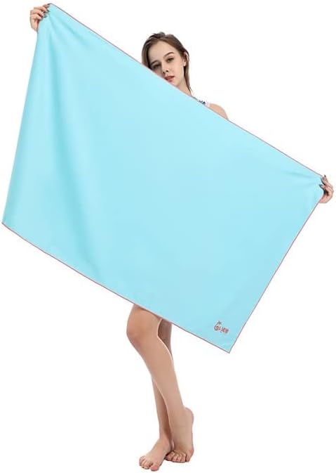 ZUKKY Двустранно Флисовое Лятна Плажна кърпа за гмуркане с крем, Спортно кърпа (Цвят: Прах под формата на миди, Размер: