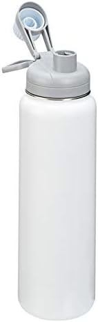 Случайна бутилка за вода Basics от неръждаема стомана с капак–нос - 30 Мл, Бяла