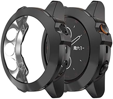 Съвместимост с Аксесоари за часовници на Garmin Fenix 5X и Garmin Fenix 5X Plus Защитен Калъф от Мек TPU, Удароустойчив,