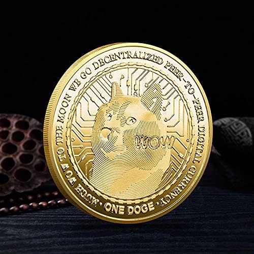 Възпоменателна монета 1 унция Dogecoin Възпоменателна Монета Позлатен Криптовалюта Dogecoin 2021 Лимитированная серия