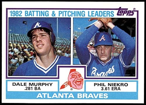 1983 Лидери Topps 502 Braves Фил Никро / Дейл Мърфи Атланта Брэйвз (Бейзболна карта) в Ню Йорк Брэйвз