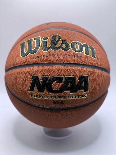 ДЖАЛЕН Роза Мичиган Върколаци Fab Five ПОДПИСАХА баскетболни Топки Wilson NCAA с / PSA COA - Баскетболни топки с автографи