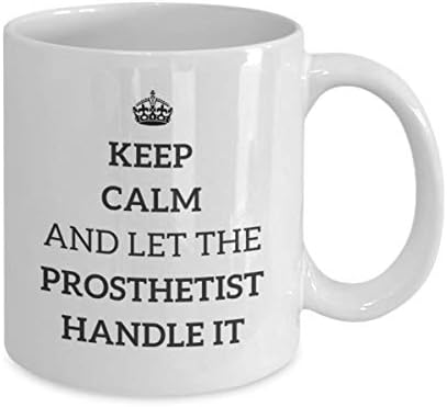 Успокой се и нека протезисту се Оправи с Това Чаена Чаша Протези Подарък за колега, Приятел Пътна чаша за Подарък