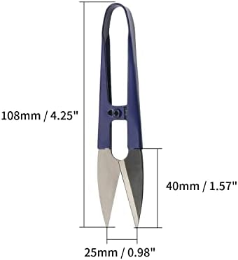 Ножици за шиене Hegebeck 4,25 инча, Ножици за Рязане на Прежди, Многофункционална Мини-Ножици за подстригване клещи за