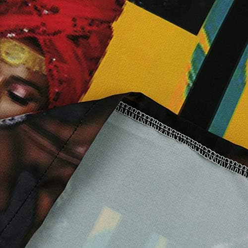 Модно Африкански Рокля, Реколта Рокли С Принтом За Жени, На Средния Ръкав, V-Образно Деколте, Ежедневното Свободно Мини