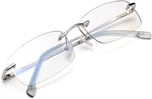 Очила за четене без рамки Jo за мъже и жени, леки очила за четене без рамки с прозрачни лещи, антибликовые
