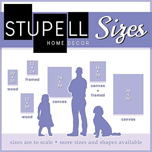 Stupell Industries Не се страхувайте Вдъхновяващо думи, със сини текстура на дърво, Дизайн Дафне Полселли, Стенно изкуство