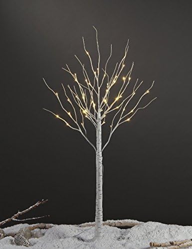 Бреза дърво Lightshare дължина 4 метра, 6 фута, 8 фута, Топло бяла, за дома, Опаковка от 3 броя, Украса за празник, партита