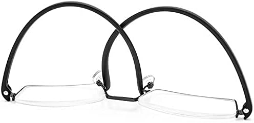 REAVEE 2 Опаковки Очила за четене с половинными лещи за Жени И Мъже, Лека Метална Дограма за четене с Преносим калъф,