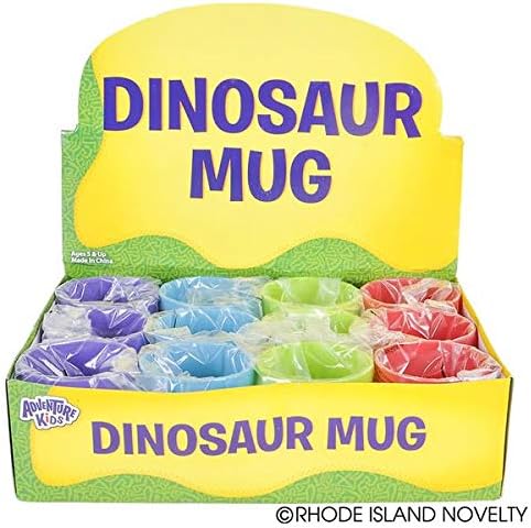 Новост от Род Айлънд, Чаши с Динозаври в Различни цветове и дизайни, Една Дузина