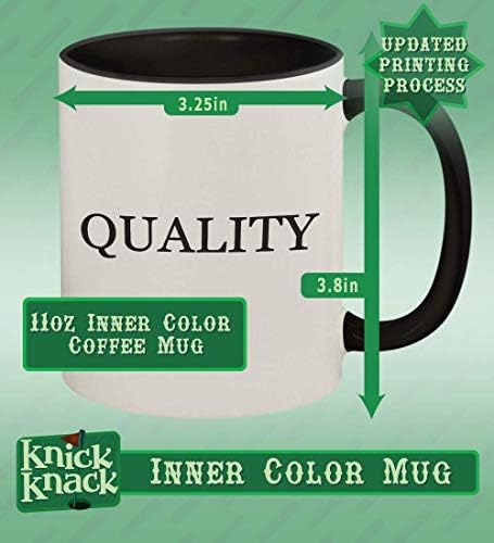 Подарък дрънкулки kaloyer - Хэштег 11 грама, Керамични Цветна Дръжка и Вътрешната част на Кафе Чаши, Черна
