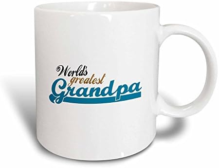 3dRose най-Великият дядо в света - най-Добрият дядо в света - Подаръци за велики дядовци - синьо - два цвята черна чаша,