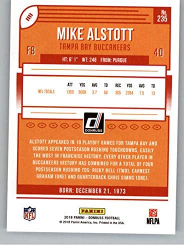 2018 Donruss Football 235 Майк Олстотт Официалната търговска картичка NFL Tampa Bay Buccaneers