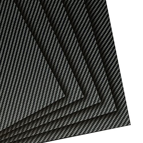 1.0 мм 200x300 мм Листове от Въглеродни влакна 3K Саржевая Matte Плоча, изработени от Въглеродни влакна