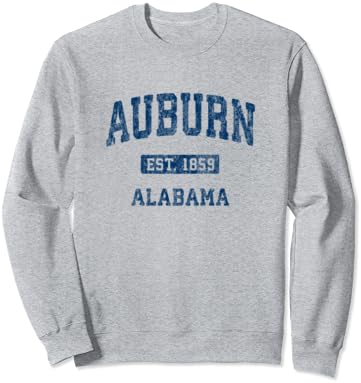 Auburn Alabama AL Реколта Спортна Hoody Спортен Дизайн