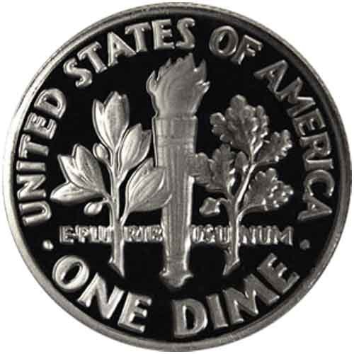Монета на САЩ, деноминирани в десет цента Рузвелт 2006 г. с Скъпоценния камък