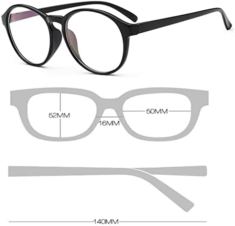 Очила за късогледство в голяма рамка Jcerki - очила за късогледство, с издръжливост 2,50 за мъже и жени, леки очила за