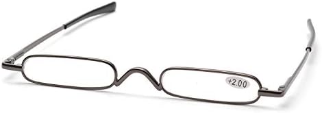 ZUVGEES Лесно Carry Mini Компактни, Тънки Очила за четене — Леки Преносими Ридеры с футляром за тръба с клипс за химикалки