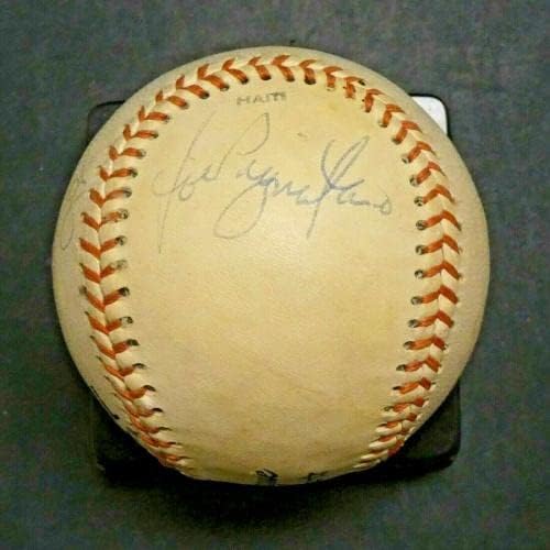 Элстон Хауърд и други стари Янките подписаха бейзболен договор с пълна буква JSA - Бейзболни топки с автографи