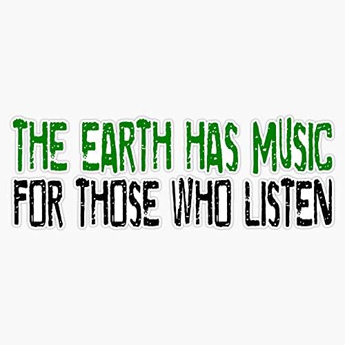 Музика Земята Красиви Вдъхновяващи Цитати Природа Хипи Vinyl Водоустойчив Стикер Стикер На Колата Лаптоп Стена Прозорец