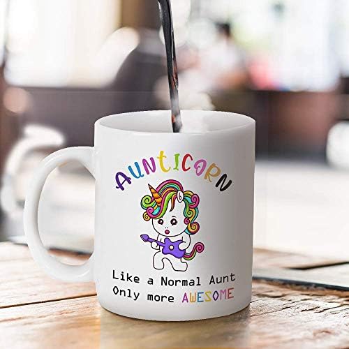 Забавна Кафеена чаша Fatbaby Aunticorn, Като тези на конвенционалните леля, Но по-красивото, Най-Забавен подарък на леля