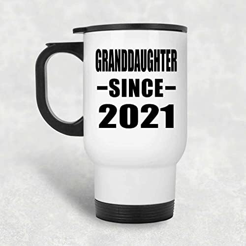 Дизайн на внучката С 2021 г., Бяла Пътна Чаша 14 грама, на Чаша от Неръждаема Стомана С Изолация, Подаръци за Рожден