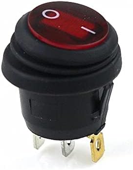 BUDAY 1 бр. KCD1 Кръгла водоустойчив Вкл-Изкл 3Pin лампата през Цялата кулисный премина 10 (6) 250VAC 125 В led лампа