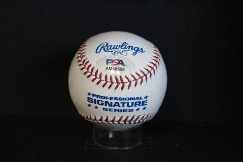Бейзболен автограф с автограф Клема Лабина (55-56-60 години) Auto PSA/DNA AM48658 - Бейзболни топки с автографи