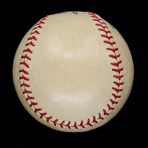 Единственият известен Бейзболен Сингъл Ханк Северейда с автограф 1911-1926 1968 Г. JSA BB11986 - Бейзболни топки с автографи